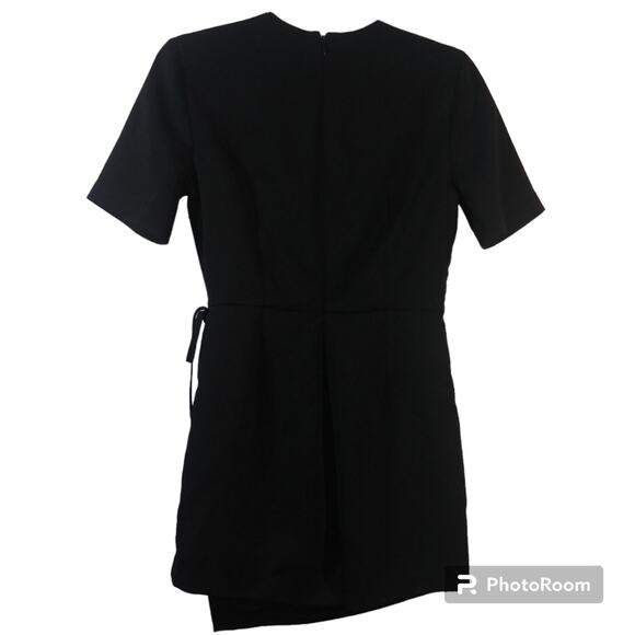 BCNU Black Wrap Style Romper Contemporary Classic Size Small - Picture 2 of 5